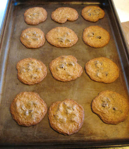 cookies on a sheet