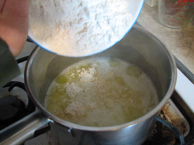 Dump in the flour